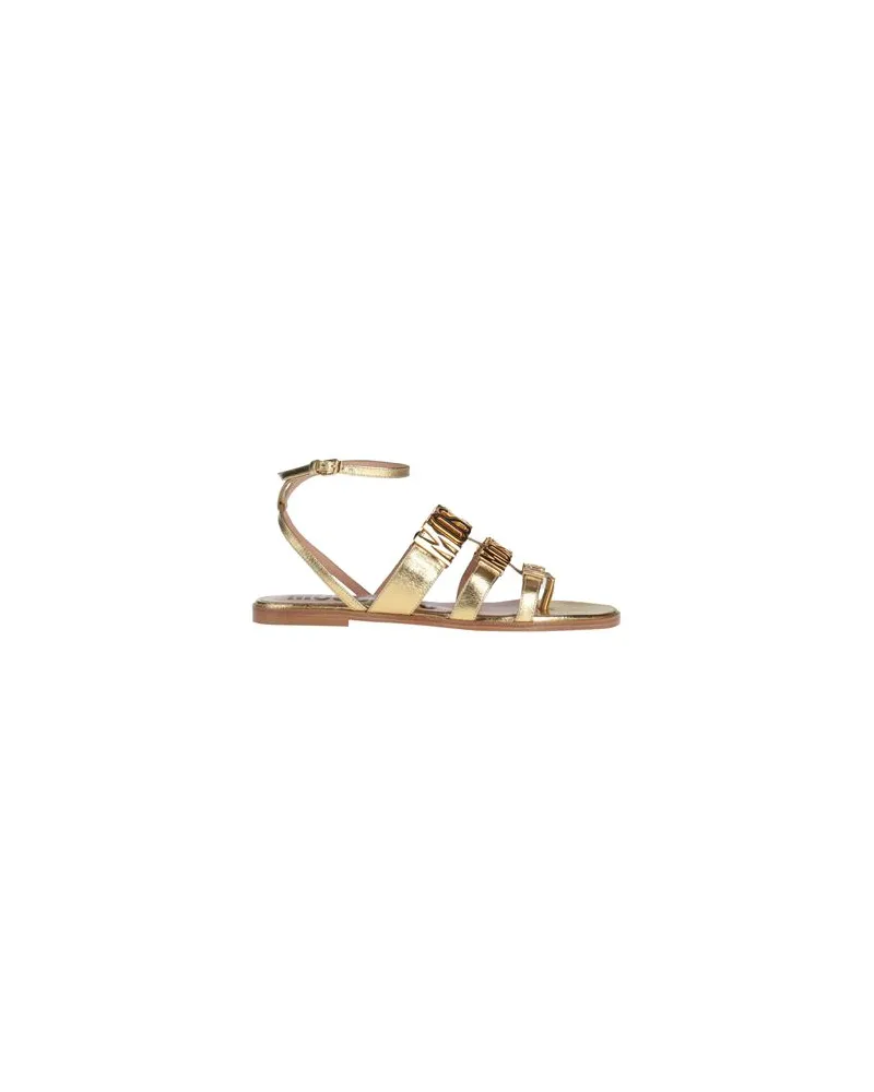 Moschino SCHUHE - Sandalenauf YOOX.COM Gold