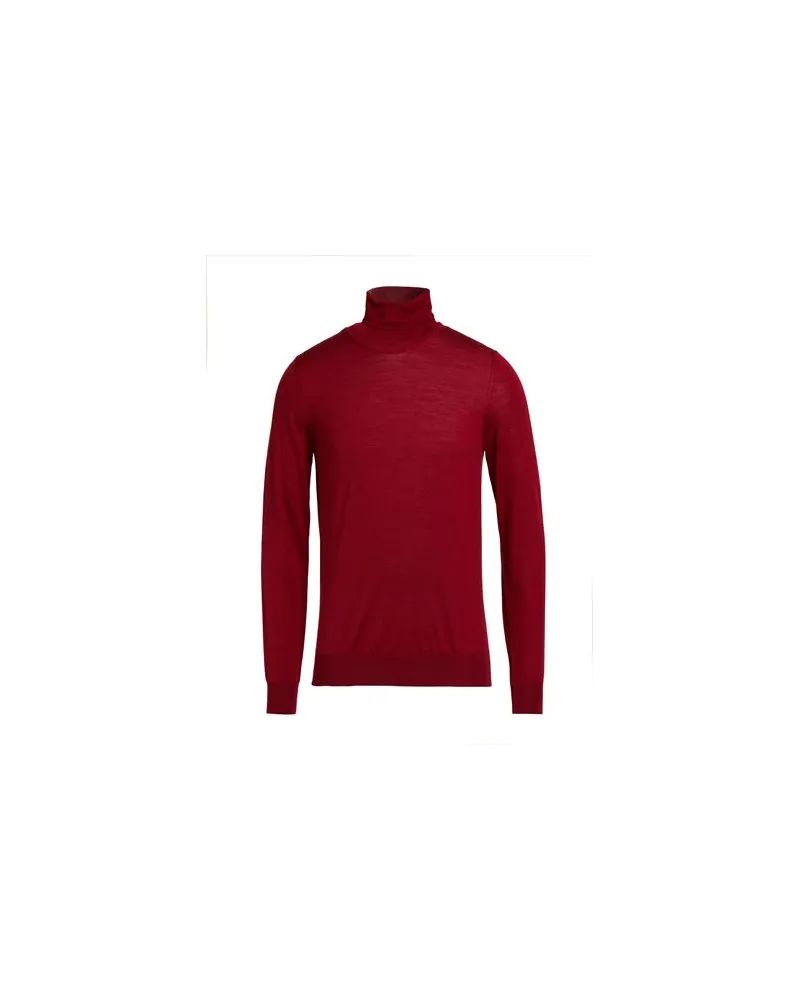 VNECK STRICKWAREN - Rollkragenpulloverauf YOOX.COM Ziegelrot