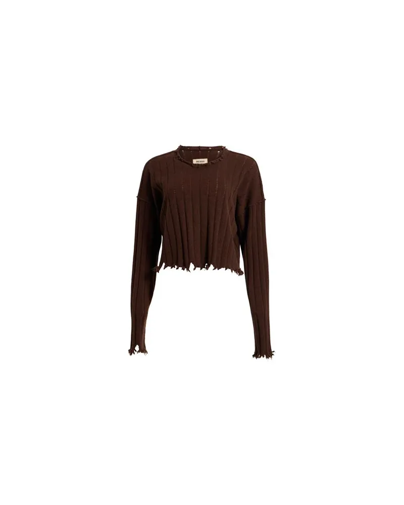 Uma Wang STRICKWAREN - Pulloverauf YOOX.COM Dunkelbraun