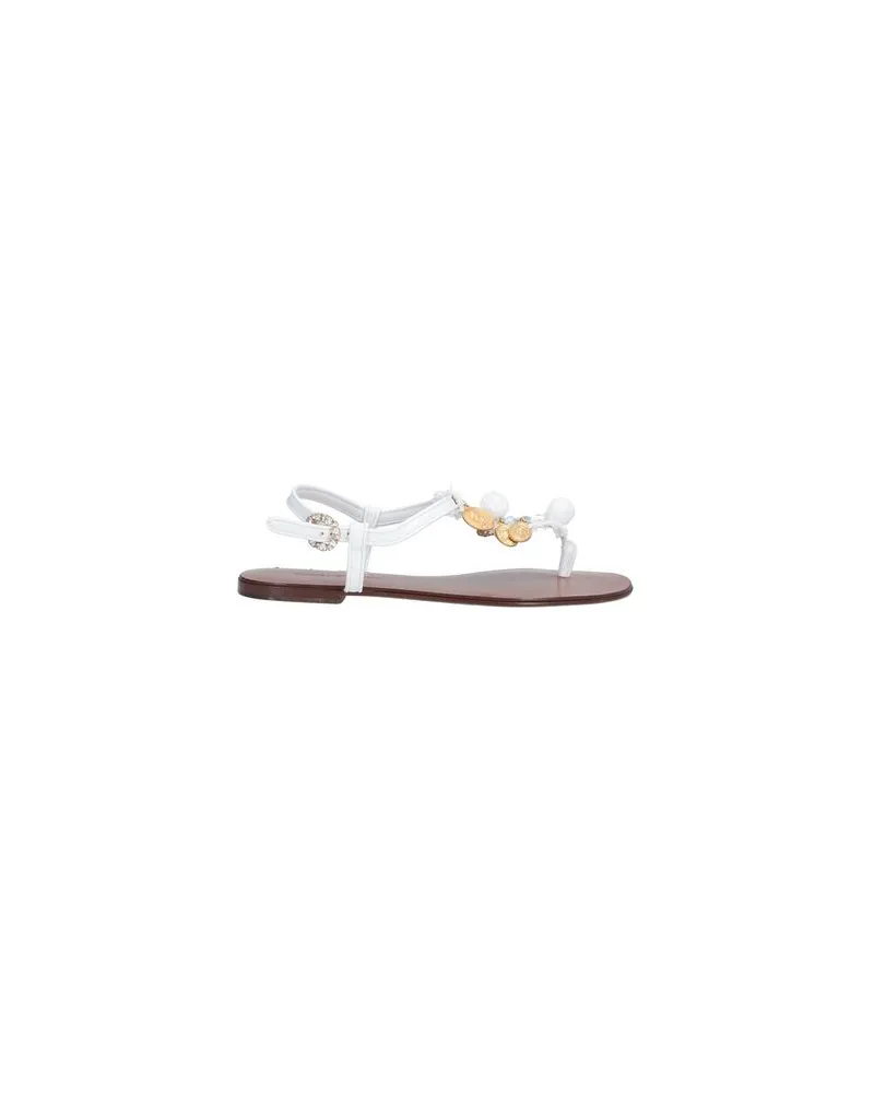 Dolce & Gabbana SCHUHE - Zehentrennerauf YOOX.COM Weiß