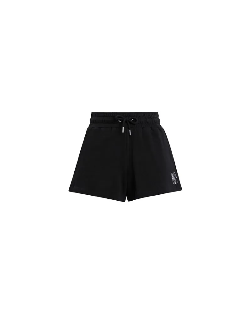 Karl Lagerfeld ATHLEISURE SUMMER SWEAT SHORTS  - HOSEN & RÖCKE - Shorts & Bermudashortsauf YOOX.COM Schwarz