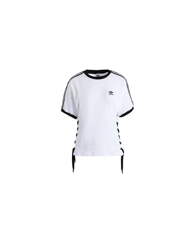 adidas LACED TEE  - TOPS - T-shirtsauf YOOX.COM Weiß