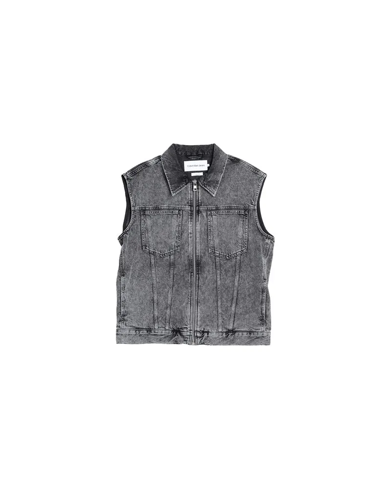 Calvin Klein JACKEN & MÄNTEL - Jeansjacken/Mäntelauf YOOX.COM Grau