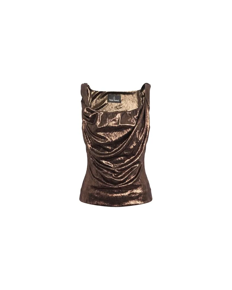 Vivienne Westwood ANNA TOP - TOPS - Topsauf YOOX.COM Bronze