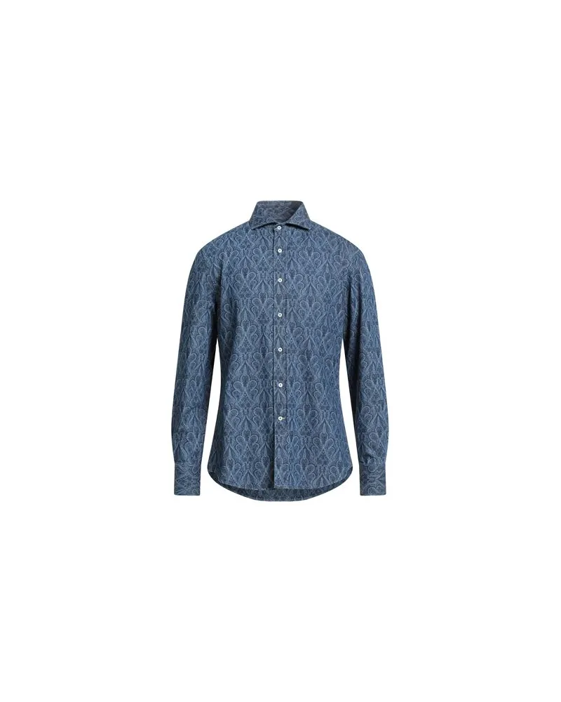 Brunello Cucinelli TOPS - Jeanshemdenauf YOOX.COM Blau