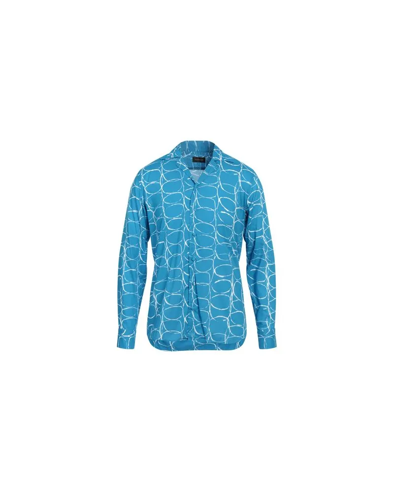 Tagliatore TOPS - Hemdenauf YOOX.COM Azurblau