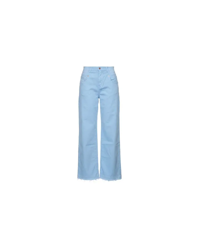 European Culture HOSEN & RÖCKE - Jeanshosenauf YOOX.COM Hellblau