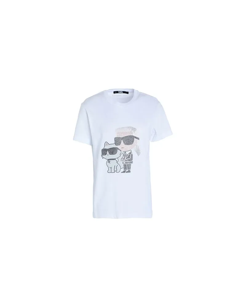 Karl Lagerfeld IKONIK 2.0 RS T-SHIRT  - TOPS - T-shirtsauf YOOX.COM Weiß