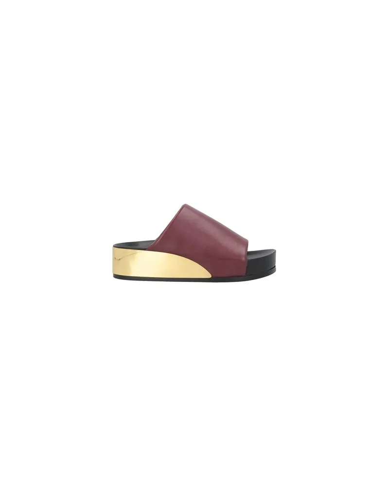 Jil Sander SCHUHE - Sandalenauf YOOX.COM Bordeaux