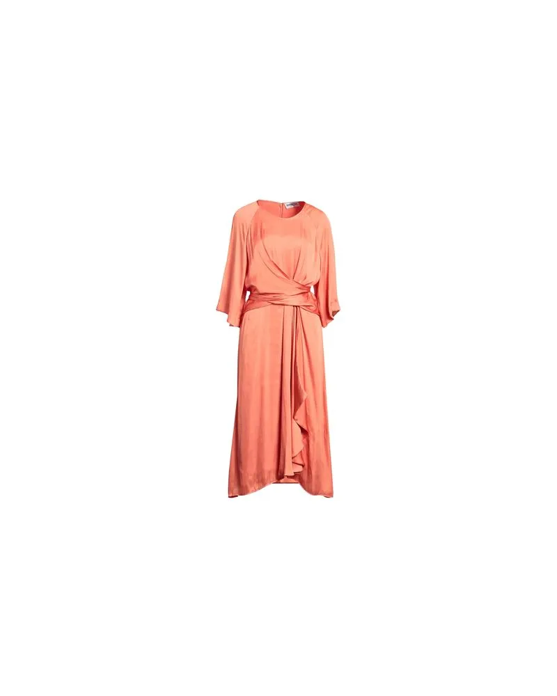 Essentiel KLEIDER - Midi-Kleiderauf YOOX.COM Lachs