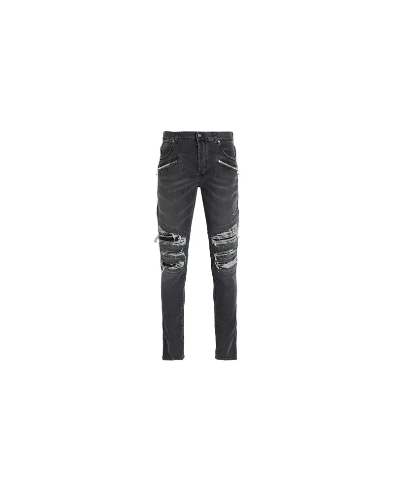 Balmain HOSEN & RÖCKE - Jeanshosenauf YOOX.COM Schwarz