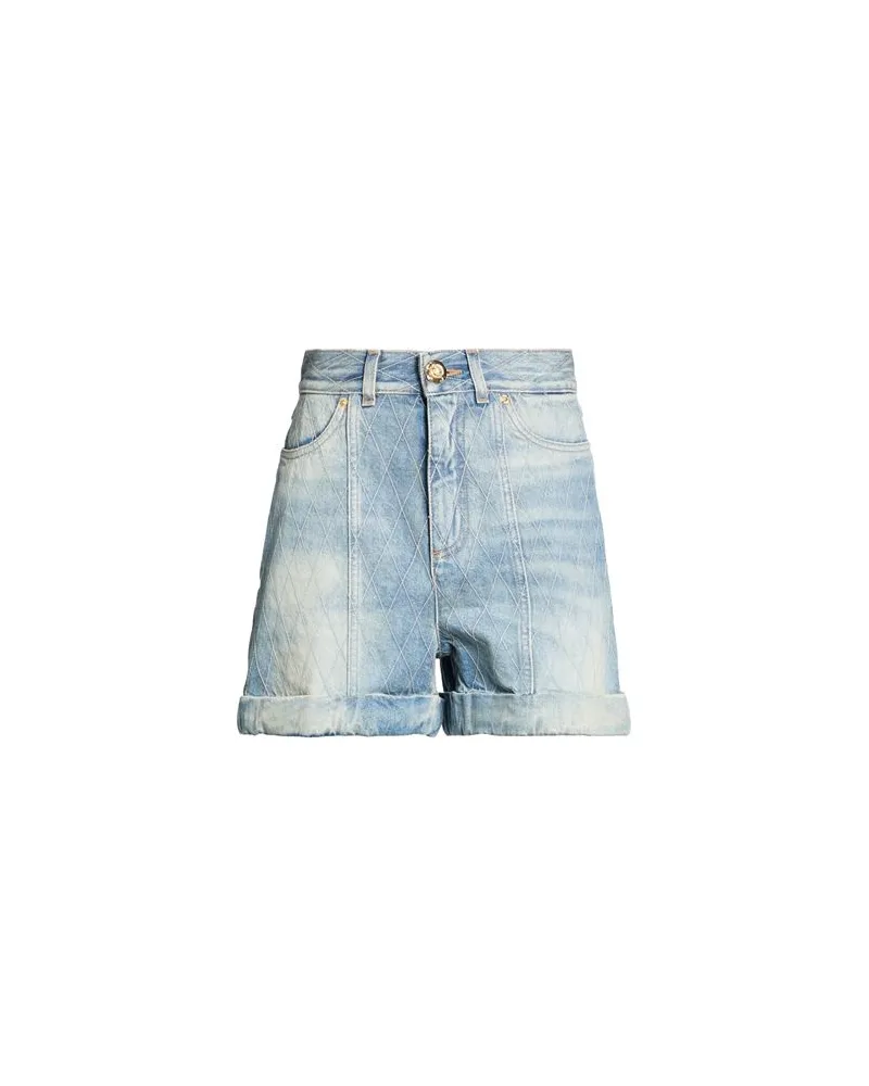 Balmain HOSEN & RÖCKE - Jeansshortsauf YOOX.COM Blau