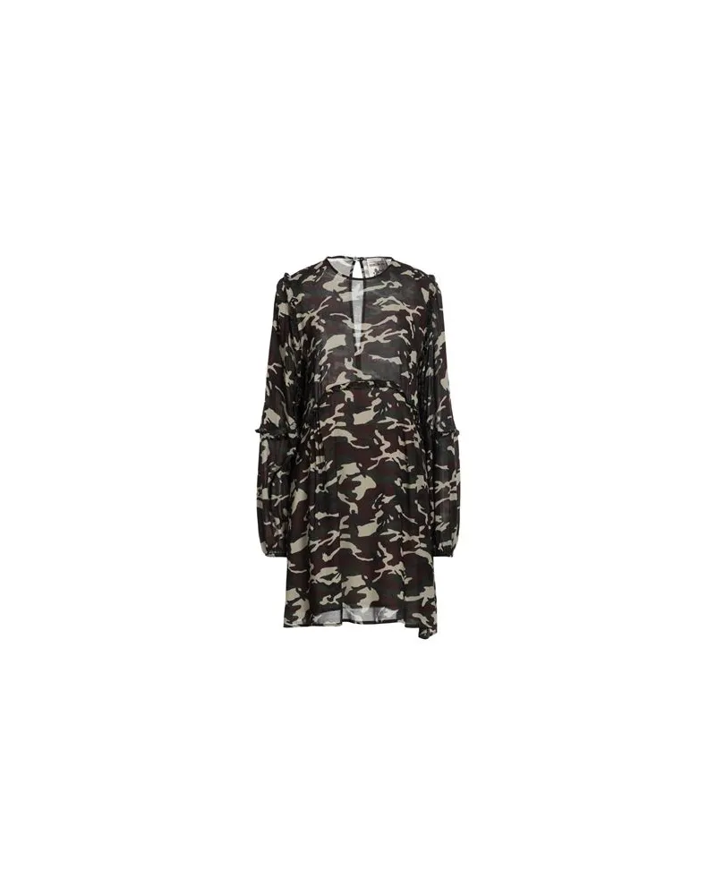 Semicouture KLEIDER - Mini-Kleiderauf YOOX.COM Dunkelgrün