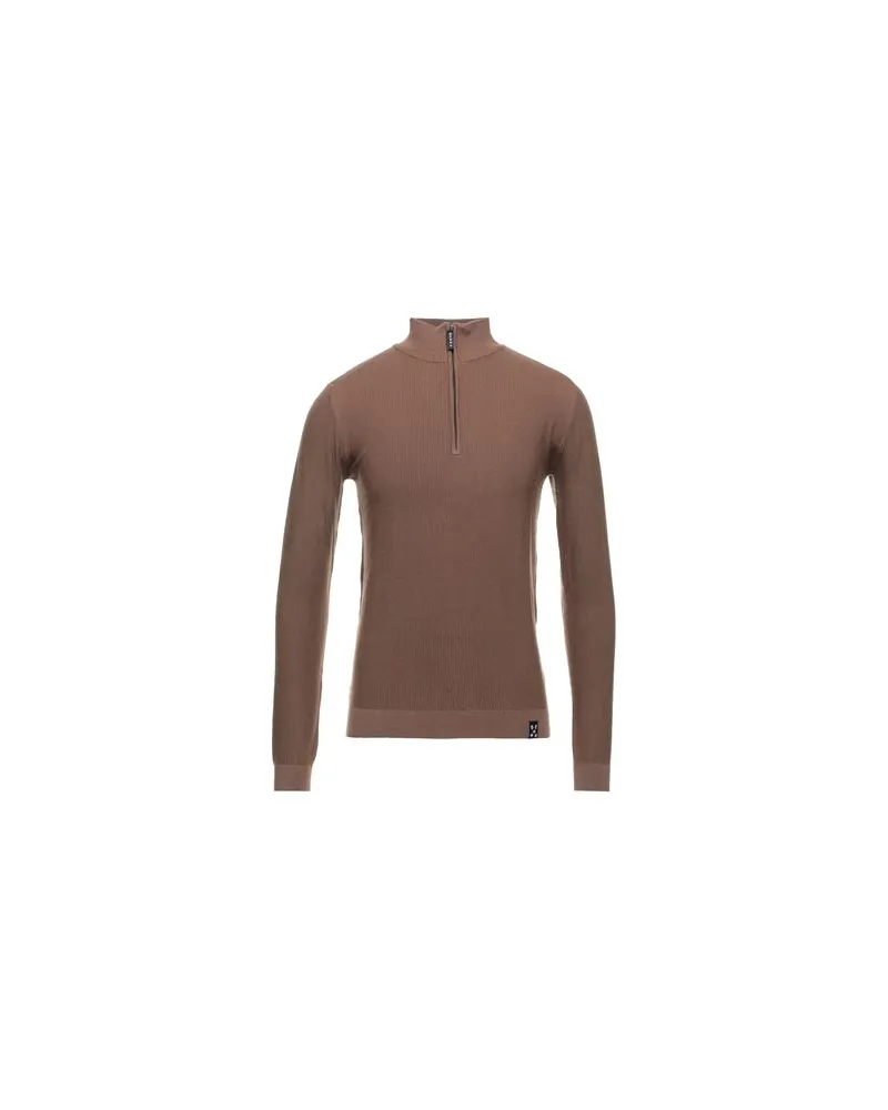 BERNA STRICKWAREN - Rollkragenpulloverauf YOOX.COM Braun