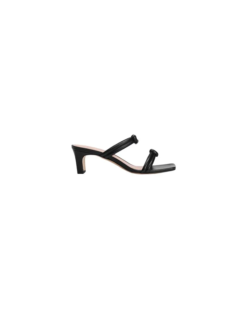 8 by Yoox LEATHER SQUARE TOE MID-HEEL SANDAL  - SCHUHE - Sandalenauf YOOX.COM Schwarz