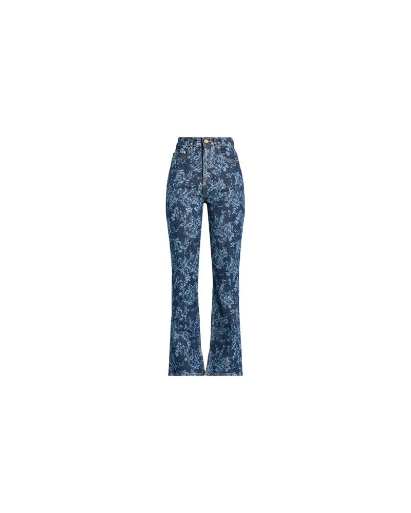 Ganni HOSEN & RÖCKE - Jeanshosenauf YOOX.COM Blau