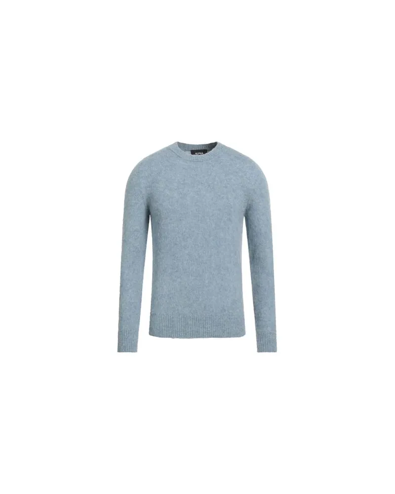 Alpha Studio STRICKWAREN - Pulloverauf YOOX.COM Blaugrau