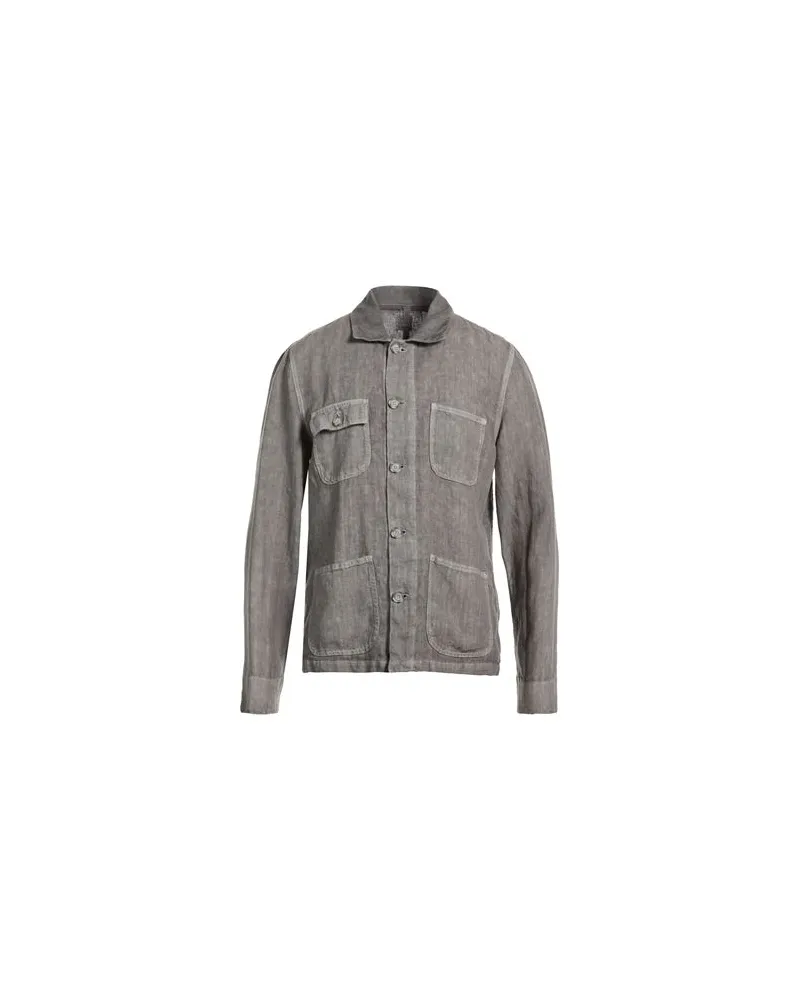 120% Lino TOPS - Hemdenauf YOOX.COM Braungrau