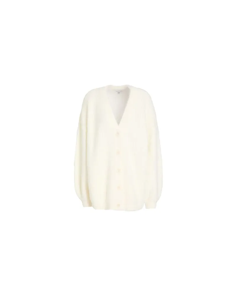 Guess STRICKWAREN - Strickjackenauf YOOX.COM Elfenbein