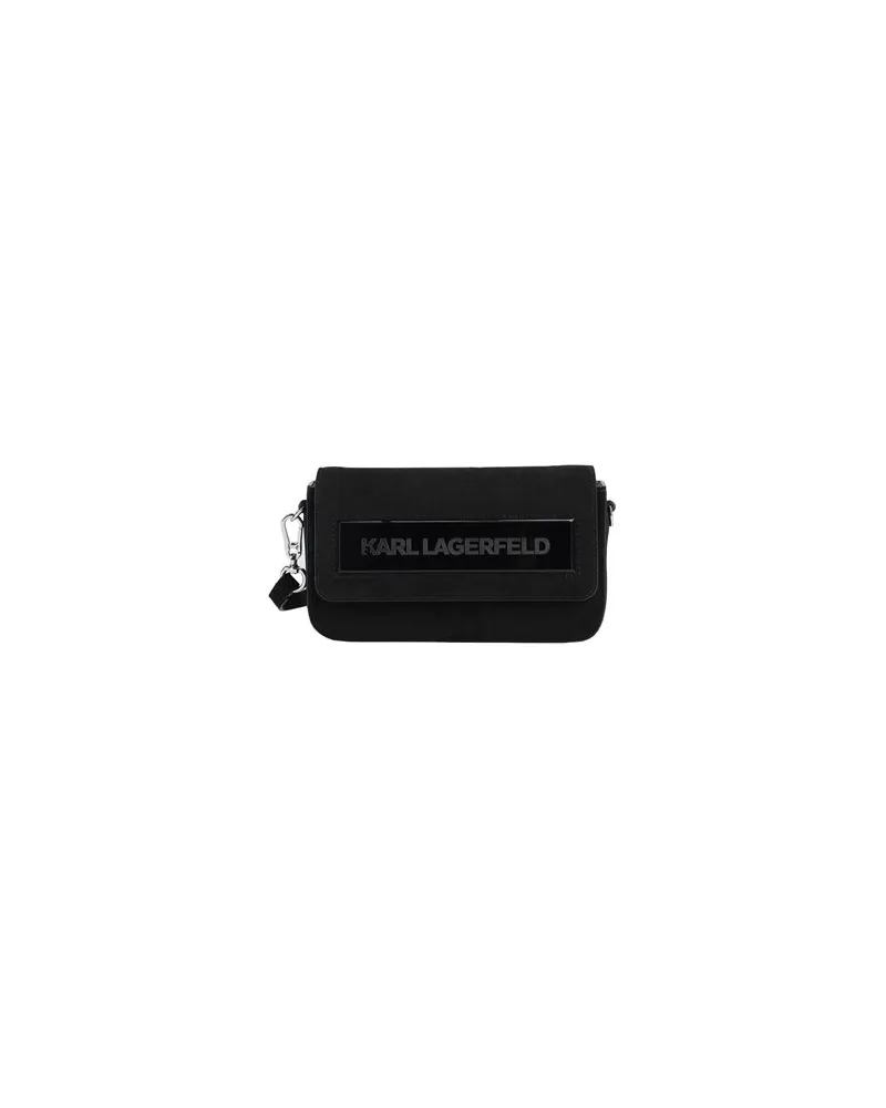 Karl Lagerfeld ICON K SM FLAP SHB SUEDE  - TASCHEN - Umhängetascheauf YOOX.COM Schwarz