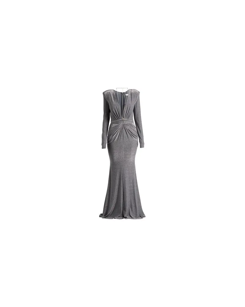 Elisabetta Franchi KLEIDER - Maxi-Kleiderauf YOOX.COM Blei