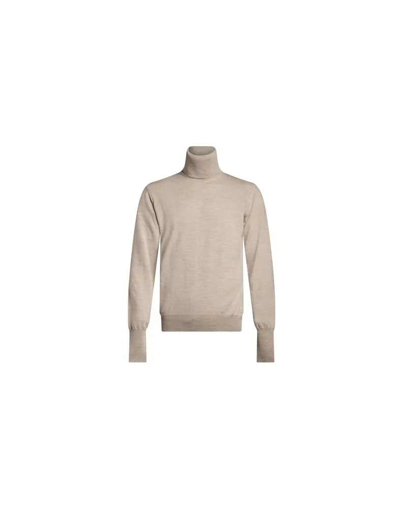 Alpha Studio STRICKWAREN - Rollkragenpulloverauf YOOX.COM Sand