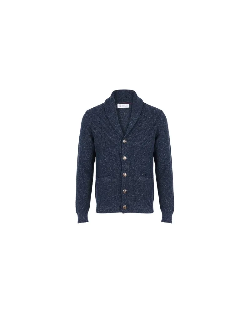 Brunello Cucinelli STRICKWAREN - Strickjackenauf YOOX.COM Marineblau