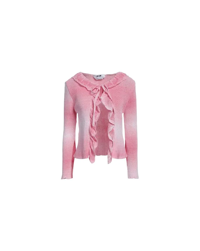 MSGM STRICKWAREN - Strickjackenauf YOOX.COM Fuchsia