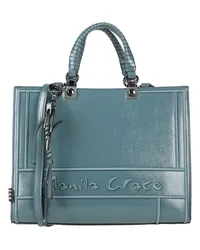 Manila Grace Handtaschen Taubenblau