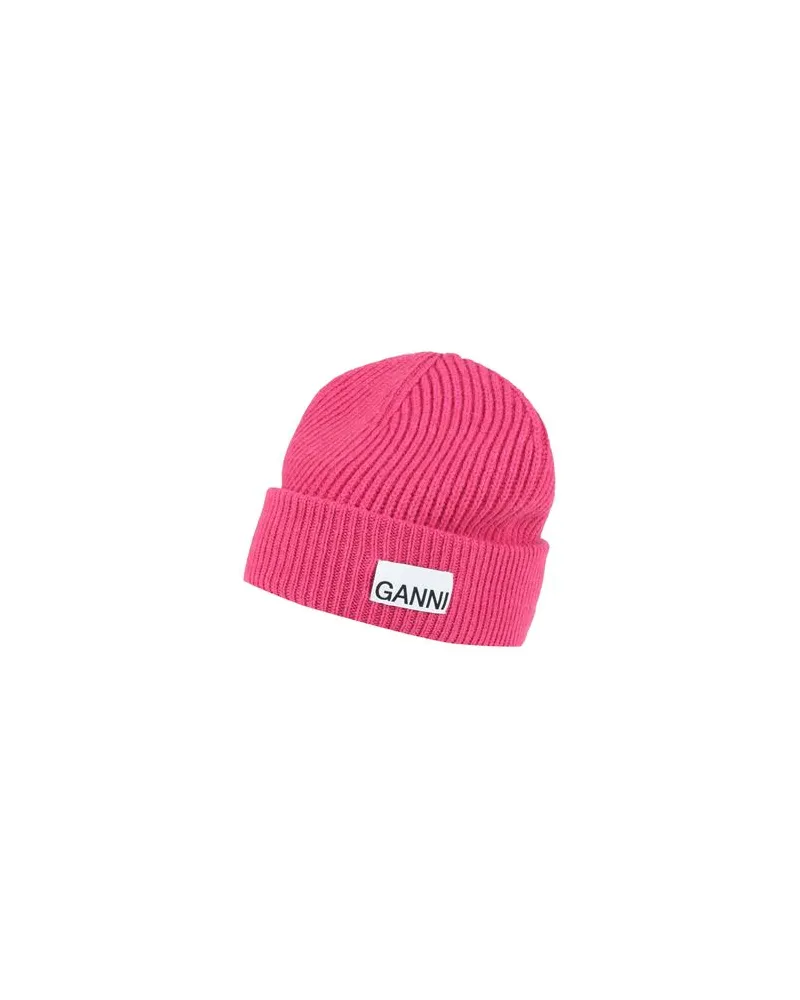 Ganni ACCESSOIRES - Mützen & Hüteauf YOOX.COM Fuchsia