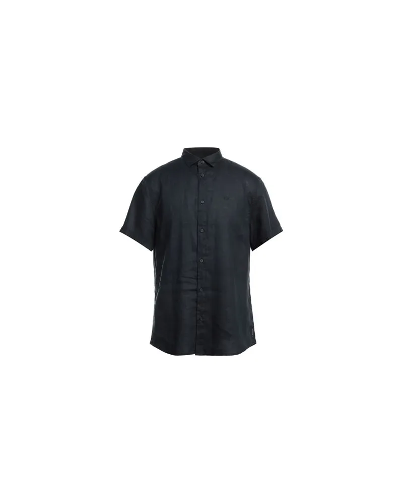 Armani Exchange TOPS - Hemdenauf YOOX.COM Nachtblau