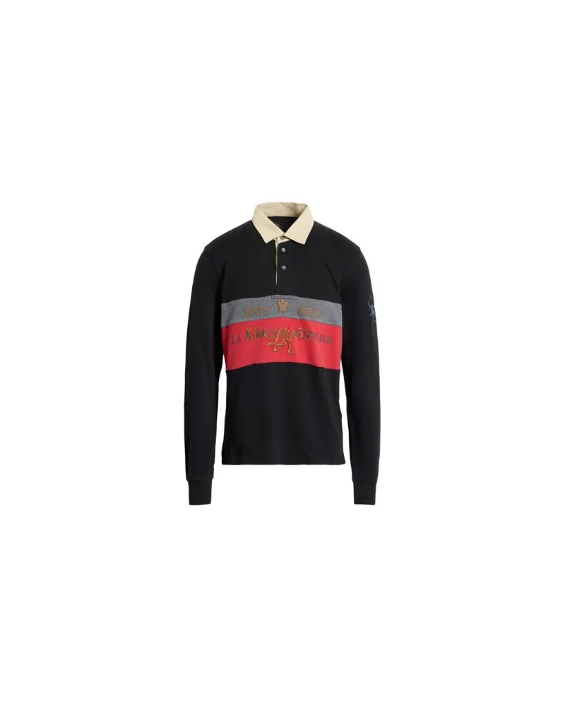La Martina GUARDS POLO CLUB - TOPS - Poloshirtsauf YOOX.COM Schwarz