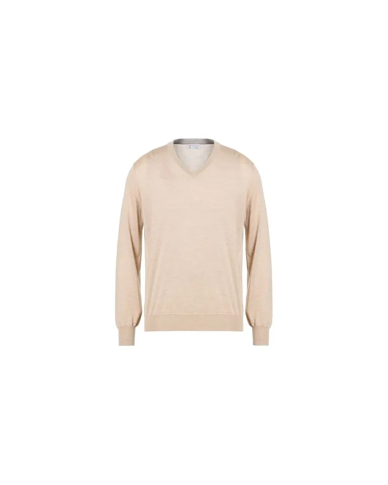 Brunello Cucinelli STRICKWAREN - Pulloverauf YOOX.COM Beige
