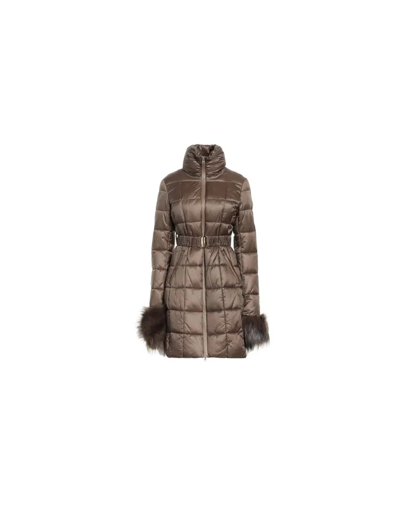 Liu Jo JACKEN & MÄNTEL - Pufferjacken & Daunenjackenauf YOOX.COM Khaki