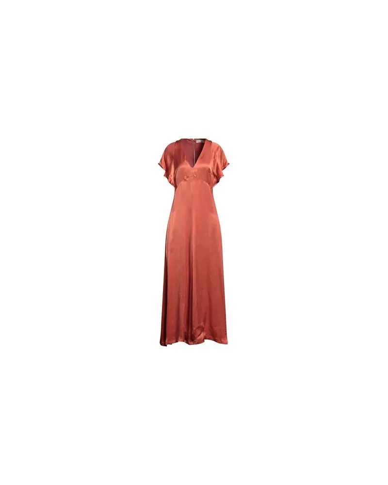 TELA KLEIDER - Maxi-Kleiderauf YOOX.COM Rostrot