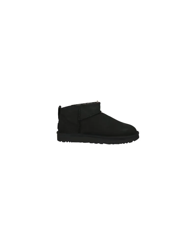 UGG CLASSIC ULTRA MINI NUBUCK - SCHUHE - Stiefelettenauf YOOX.COM Schwarz