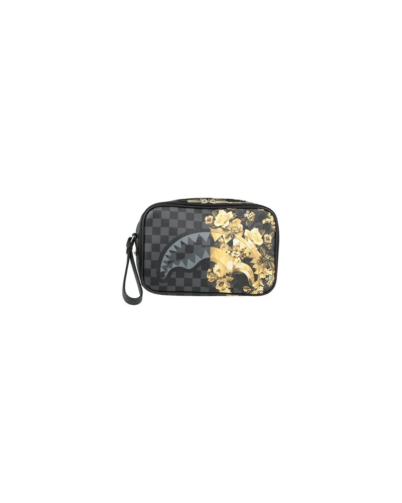 Sprayground GOLD FLORAL REMIX TOILETRY BRICK - KOFFER & CO. - Beauty Casesauf YOOX.COM Schwarz