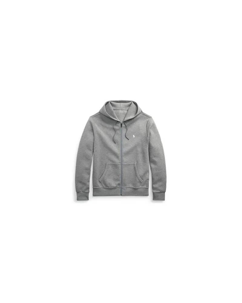 Ralph Lauren DOUBLE-KNIT FULL-ZIP HOODIE   - TOPS - Sweatshirtsauf YOOX.COM Grau