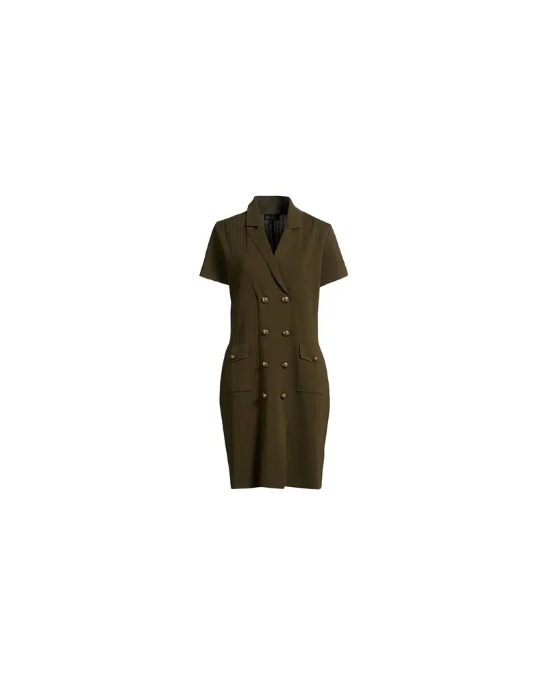 Luisa Spagnoli KLEIDER - Mini-Kleiderauf YOOX.COM Militärgrün