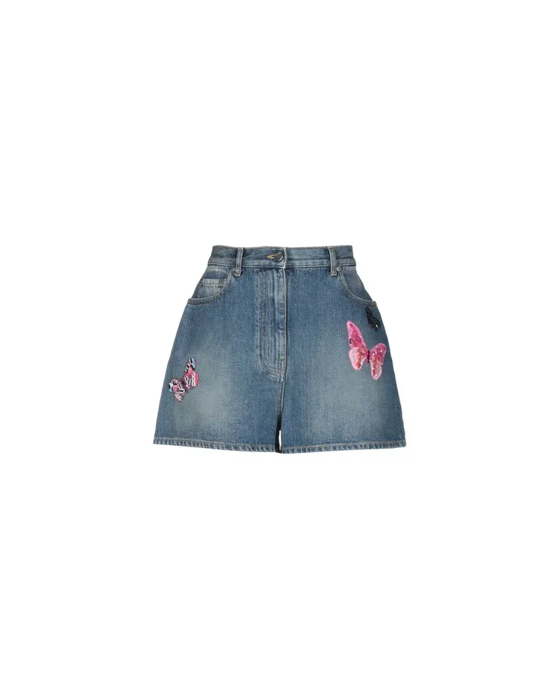 Valentino Garavani HOSEN & RÖCKE - Jeansshortsauf YOOX.COM Blau