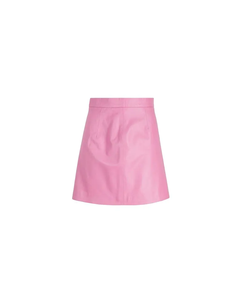 8 by Yoox LEATHER ESSENTIAL MINI SKIRT  - HOSEN & RÖCKE - Miniröckeauf YOOX.COM Rosa