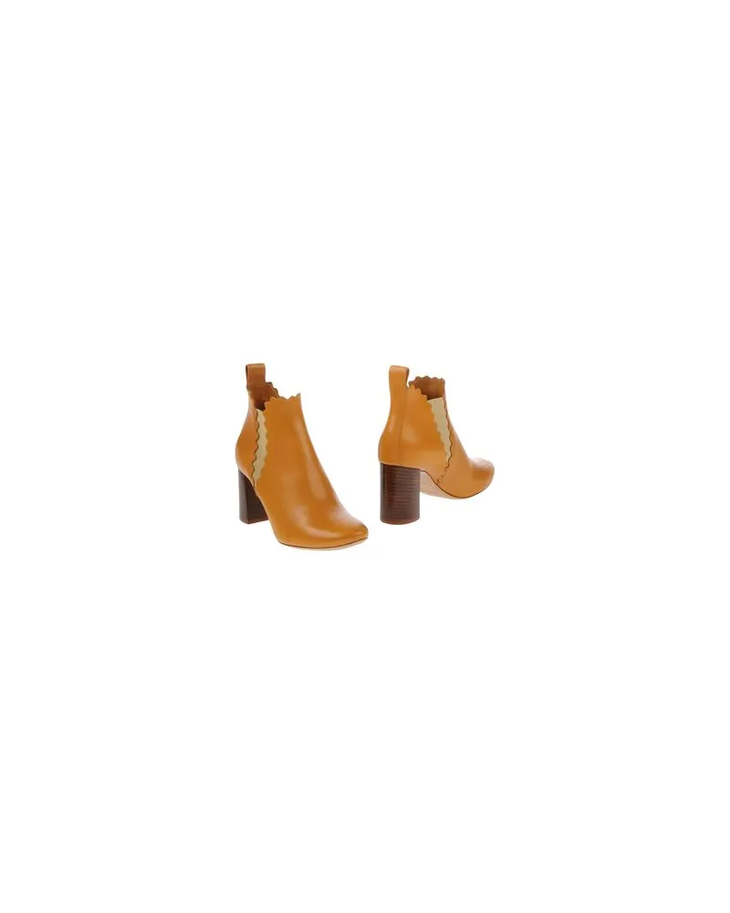 Chloé SCHUHE - Stiefelettenauf YOOX.COM Kamel