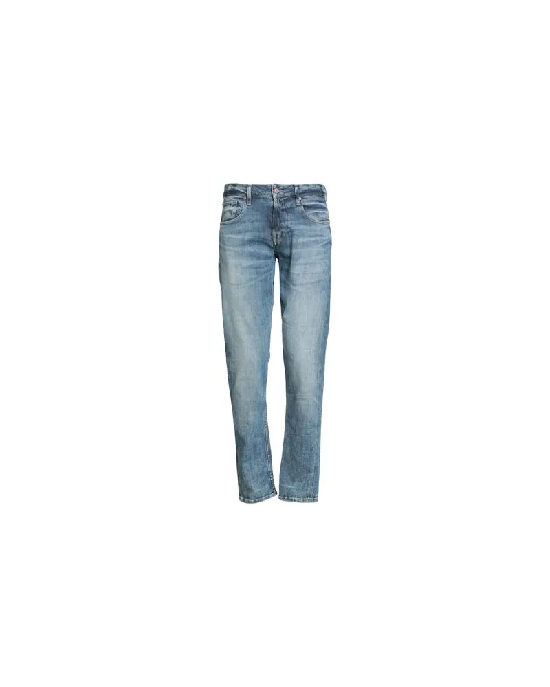 Guess HOSEN & RÖCKE - Jeanshosenauf YOOX.COM Blau