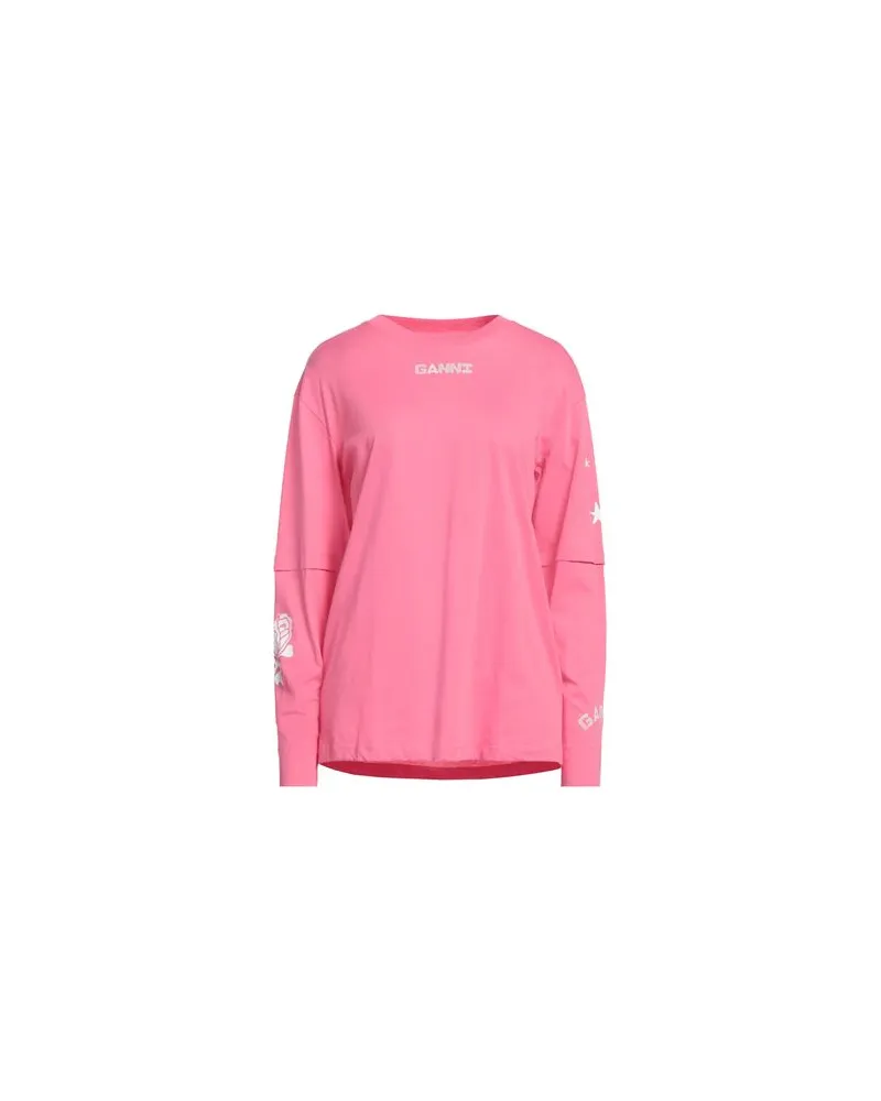 Ganni TOPS - T-shirtsauf YOOX.COM Rosa