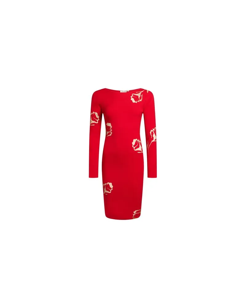 Blumarine KLEIDER - Midi-Kleiderauf YOOX.COM Tomatenrot