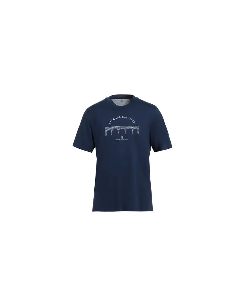 Brunello Cucinelli TOPS - T-shirtsauf YOOX.COM Marineblau