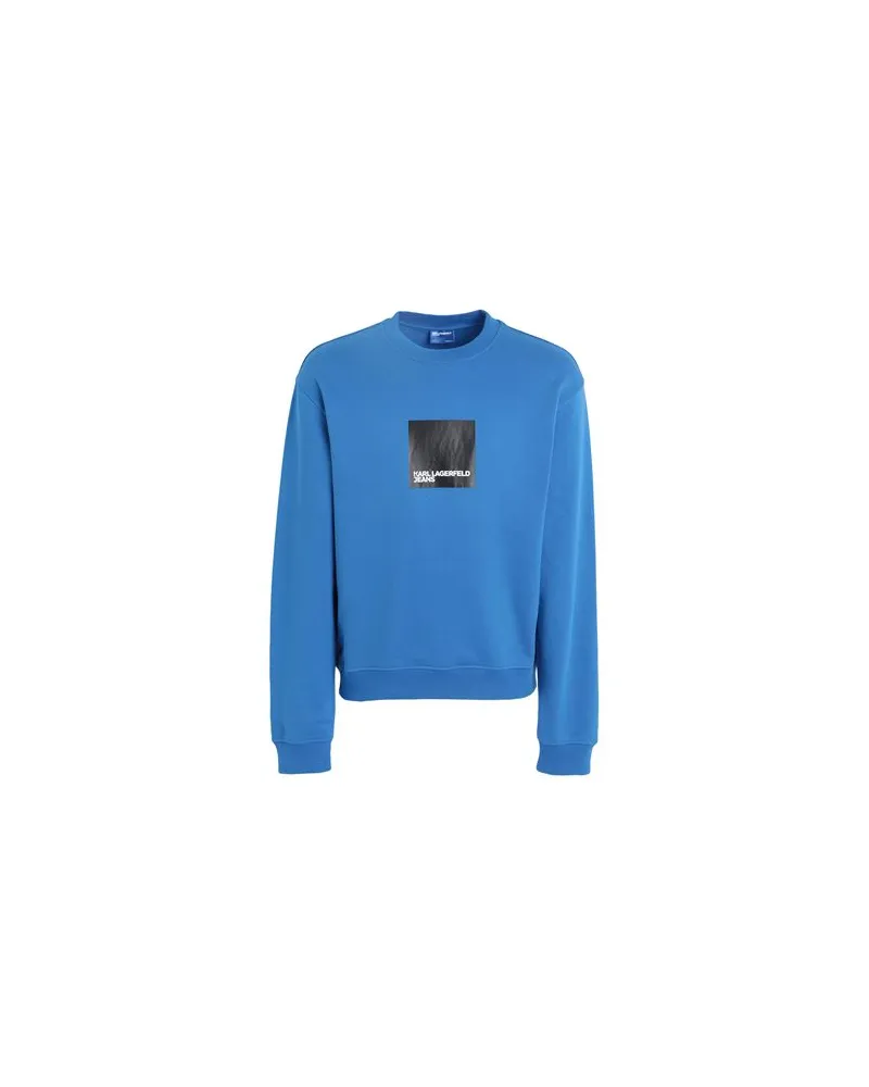 Karl Lagerfeld KLJ REGULAR LOGO SWEAT  - TOPS - Sweatshirtsauf YOOX.COM Azurblau