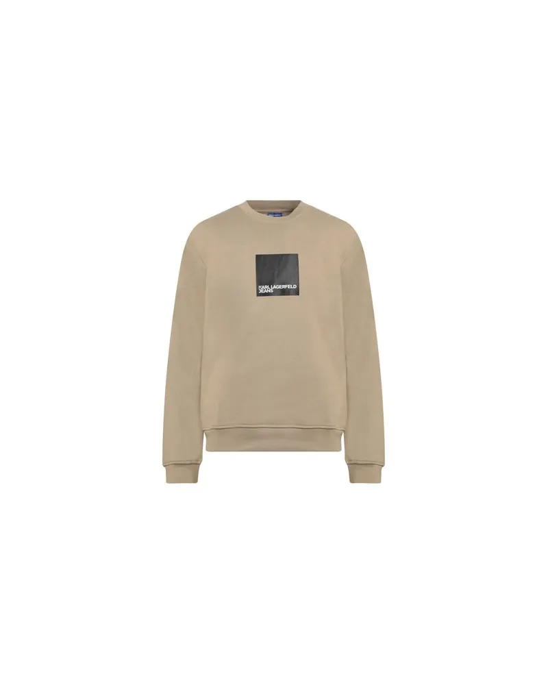 Karl Lagerfeld KLJ REGULAR LOGO SWEAT  - TOPS - Sweatshirtsauf YOOX.COM Beige