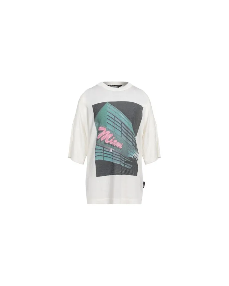 Palm Angels STRICKWAREN - Pulloverauf YOOX.COM Elfenbein