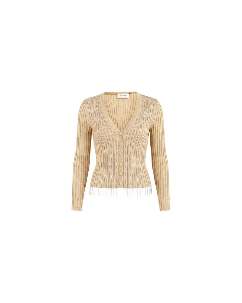 Blumarine STRICKWAREN - Strickjackenauf YOOX.COM Gold